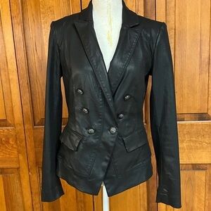 White House Black Market coated double  breasted Blazer⭐️worn on TV